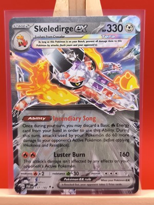 Skeledirge ex 137/182 Paradox Rift Tera Ultra Rare Holo Pokemon