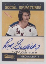 2012-13 Panini Classics Signatures Social Rod Gilbert #SS-RG Auto HOF 2d8