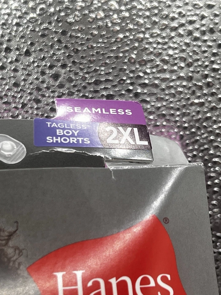 Paquete de 6 pantalones cortos Hanes para mujer cómodos ajuste flexible sin costuras talla 2XL nuevos en caja abierta Foto 3 de 4