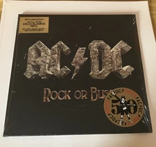 AC/DC-  Rock Or Bust - 50th Anniversary Edition - Gold Color Vinyl LP