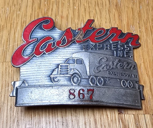 Rare Vintage Eastern Express Inc Trucking Trucker's Cap Hat Badge Pin