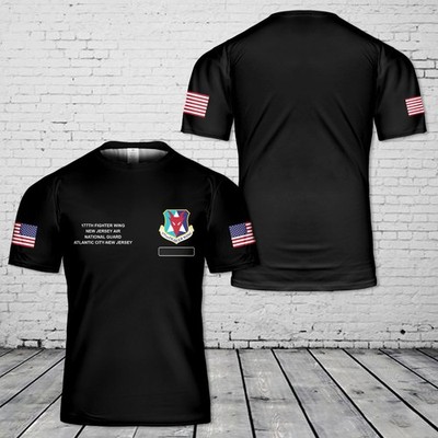Custom Name US Air Force New Jersey Air National Guard 177th Fighter Wing T Shir