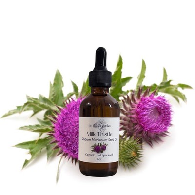 Milk Thistle Seed Oil, Organic, Cold Pressed, Unrefined, Natural