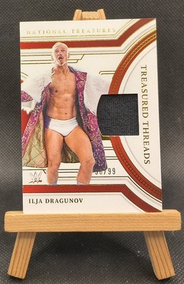 2024 Panini National Treasures WWE Ilja Dragunov Treasured Threads Relic /99