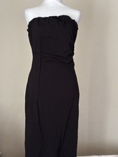 Zara Strapless Black Maxi Dress Size Medium