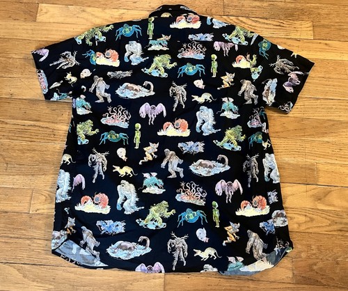 Cryptids Shirt by PrettySnake Cryptozoology Sasquatch Bat Boy Mothman Size XS - Picture 5 of 5