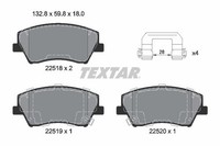 Textar Bremsbelagsatz, Scheibenbremse 2251801 FüR Hyundai KIA