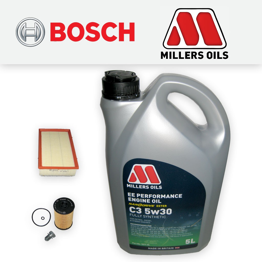 SERVICE KIT for SEAT ATECA (KH) 2.0 TDI OIL AIR FILTER +EE NANO OIL (2016-2020)