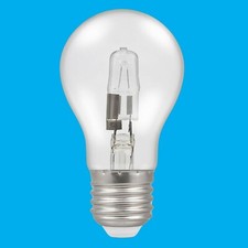 2x 70W (=90W) Clear Dimmable Eco Halogen A55 GLS Light Bulbs ES E27 Screw Lamp
