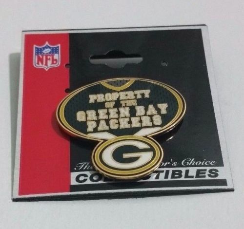 Green Bay Packers Property of Metal Lapel/Hat Pin - NFL Licensed - Picture 3 of 5