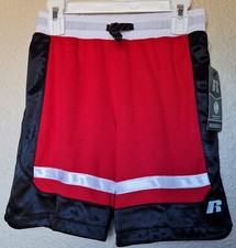 Russell Basketball Shorts Boys Red Size M 8 Dri-Power 360 BRAND NEW