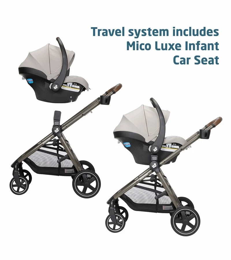 Maxi-Cosi Zelia Luxe Travel System - New Hope Tan - Brand New - Image 3 of 4