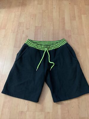 Christopher Kane Black Lime Green Shorts Mens Size XL