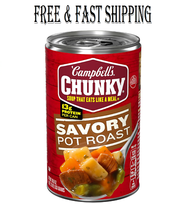 #ad Campbell’s Chunky Soup Savory Pot Roast Soup 18.8 oz Can $4.50