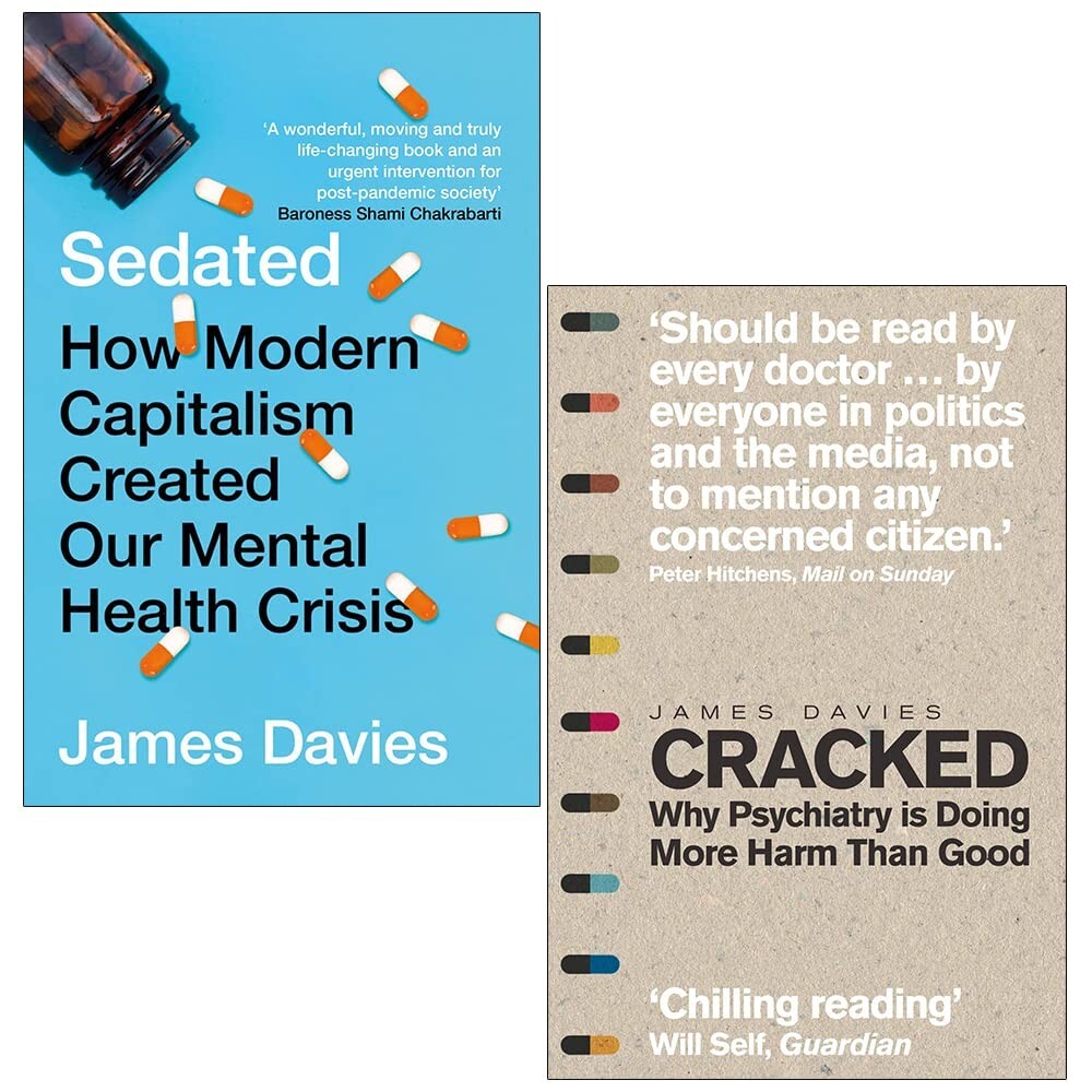 Sedated, Cracked Collection 2 Books Set by James Davies Paperback NEW