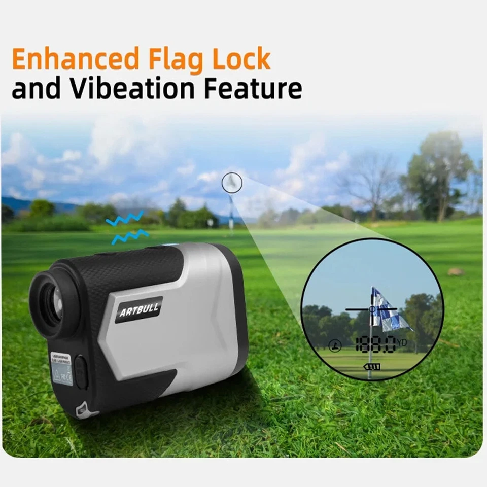 6x Laser Rangefinder Telescope New Golf Finder Range Good Tour Slope Hunting - Image 3 of 4