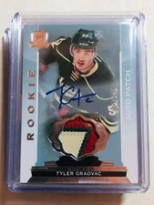  2014-15 The Cup #105 Tyler Graovac RC RPA Auto Patch /249 Minnesota Wild