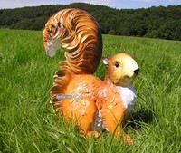 EichhÖRnchen Eichhorn Figur Statue Skulptur Wald Garten Dekoration Gartenfigur