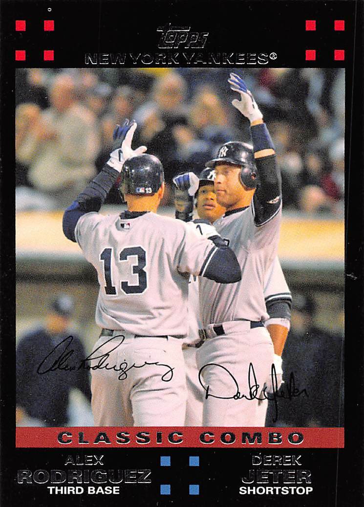 2007 Topps #657 Derek Jeter & Alex Rodriguez New York Yankees