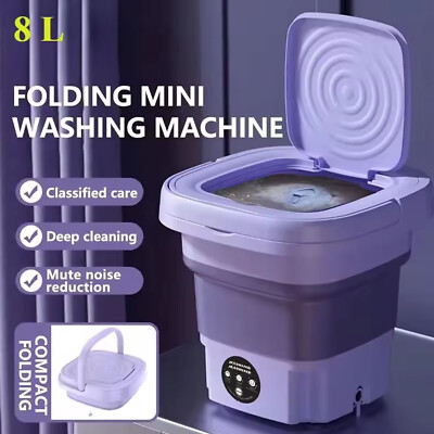 #ad Portable Washing Machine Mini Washer Foldable Washer and Spin Dryer Small Travel $23.98