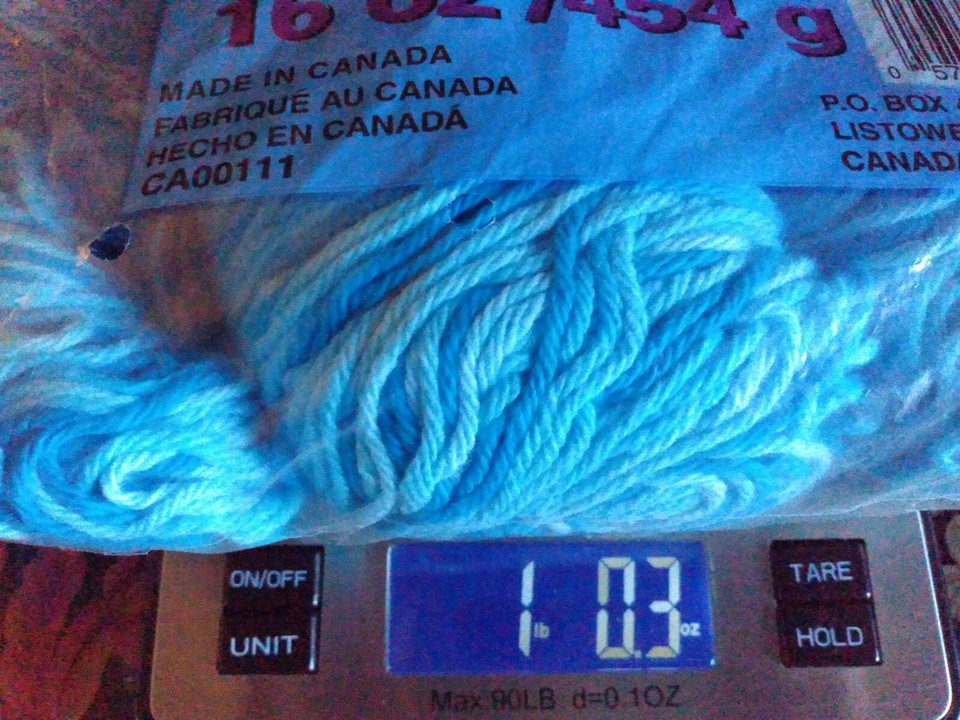 100 Cotton Mill Ends Yarn16 oz.MulticolorBlue VariegatedNew in Open Bag eBay