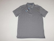 Member's Mark Men's Pique Stretch Polo Shirt Large NWT Short Sleeves Gray L