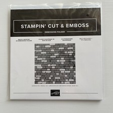 Stampin' Up Brick and Mortar 3D Embossing Folder, 6" x 6"