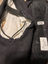 Sansha Black Ballet Slippers in Child's Size F Medium