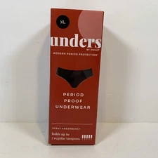 Unders Period Underwear - Briefs Heavy Absorbency Size XL fits Size US 16-18