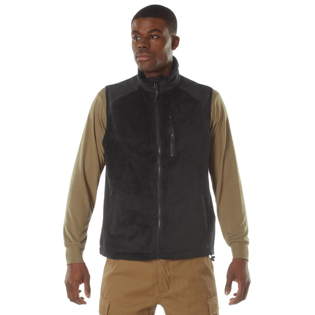 HYKE] FLEECE CROPPED VEST. U.S ARMY ECWCS GEN3 LEVEL3 FLEECE
