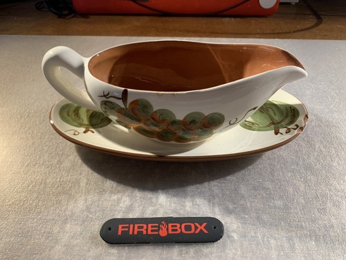 Vintage Stangl Pottery Gravy Boat - Orchard Song Hand Painted - *READ* - Picture 2 of 11