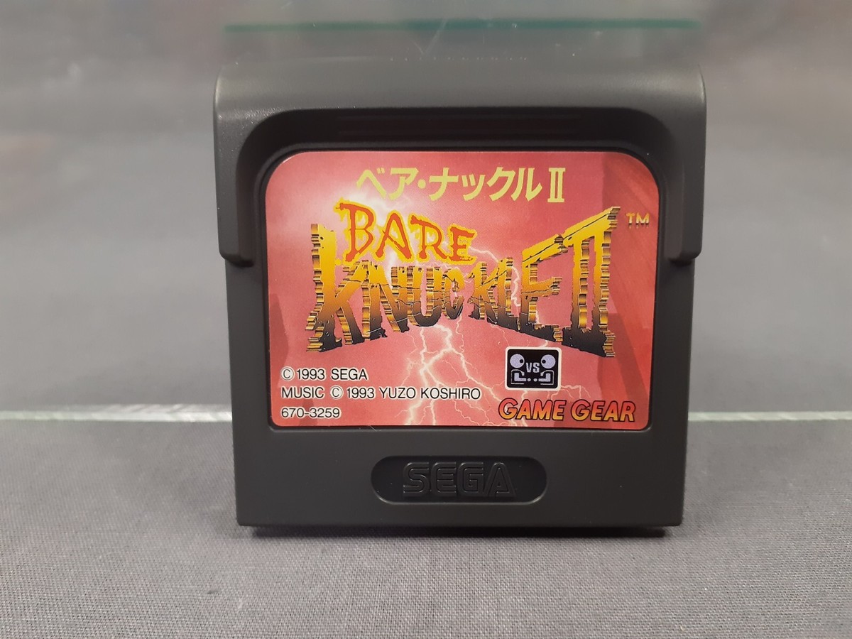 SEGA GAME GEAR GG BARE KNUCKLE II Street of Rage 2 Japanese