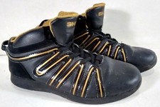 SHAQ BASKETBALL SHOES MEN'S SIZE 6 SQUIGGLE DESIGN FAUX LEATHER