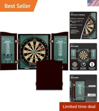 Bristle Dartboard and Cabinet Sets- Features Easy Assembly - Complete with Al...