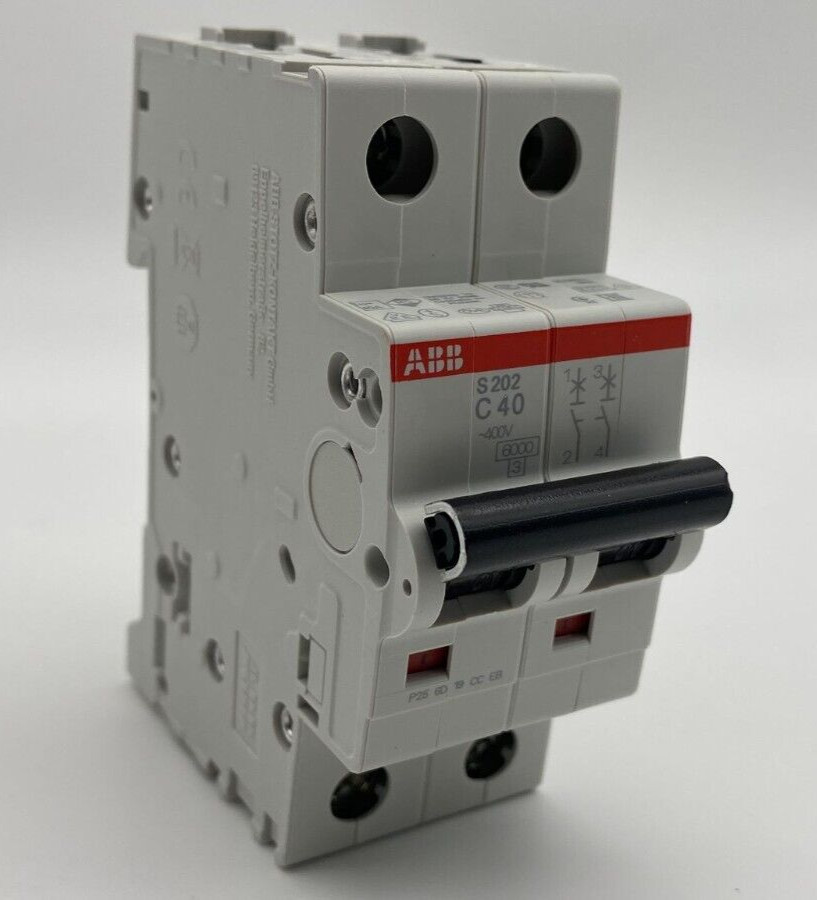ABB S202-C40 (S202 C40), 2P, 40A, System Pro M Compact (Made in Germany)