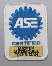Certified Master Auto Technician Patch, Embroidered , Sew on, Free Shipping