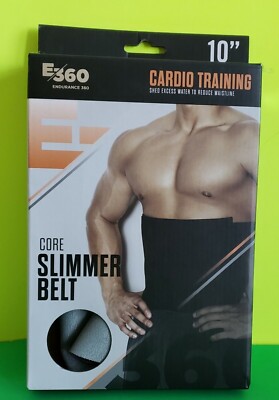 E-360 CORE SLIMMER BELT -10''- CARDIO TRAINING SHED EXCESS WATER TO REDUCE WAIST