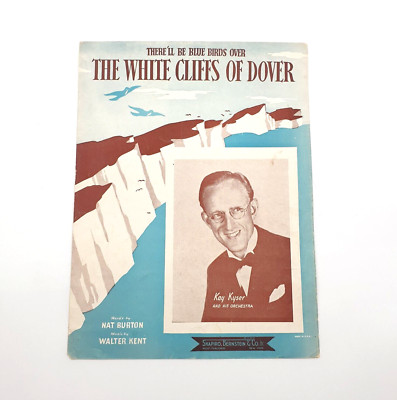 The White Cliffs Of Dover 1941 Vintage Sheet Music Piano Kay Kyser Burton Kent