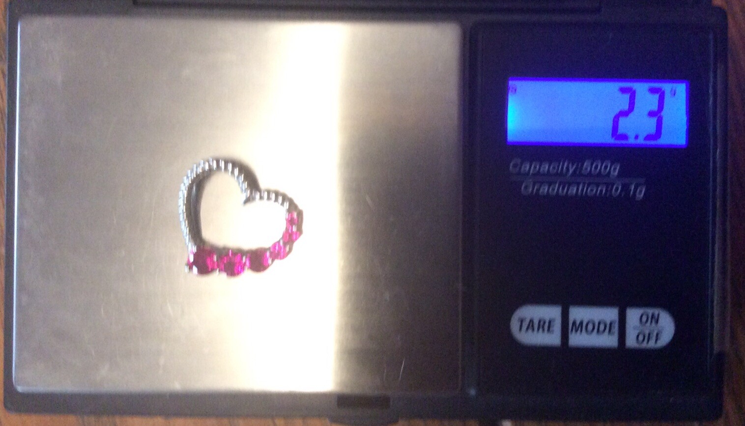 Pretty Sterling Silver Ruby Heart Braided Pendant… - image 12