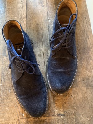 mens navy suede chukka boots
