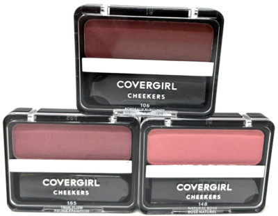 (3) Covergirl Cheekers Blush 0.12 oz Each Sealed Unique Colors No Repeats