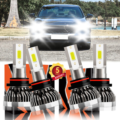 For Honda Accord 2020-2020 4Pcs Car Front LED Headlight Bulb High&Low Beam Kit