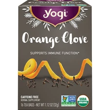 Yogi Tea - Orange Clove Tea (4 Pack) Caffeine Free - 64 Organic Herbal Tea Bags