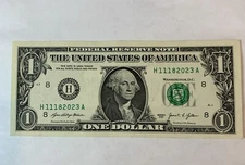 BIRTHDAY/ANNIVERSARY $1.00 CURRENCY NOTE 11-18-2023