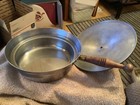 VINTAGE FONDUE CHAFING SERVING CANDLE WARMING PAN — photo 3