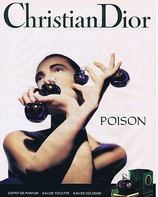 REKLAME WERBUNG 045 1989 CHRISTIAN DIOR ''Poison'' Esprit de Parfum