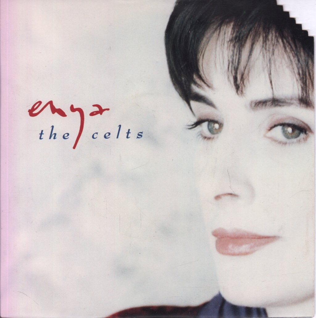 Enya Celts 7"" vinyl UK Wea 1992 paper label design with card pic sleeve - promo