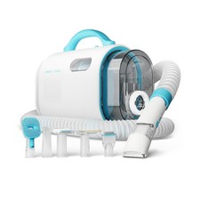 Uproot Clean Pet Groomer Vacuum Kit 7 in 1 - Cat Dog Grooming Kit with Brus...