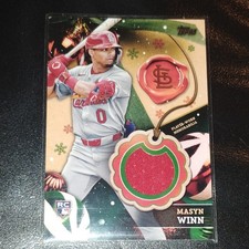 Topps 2024 Holiday Mega Baseball Relic Rookie Masyn Winn Cardinals RC-MW