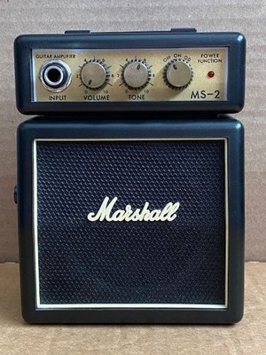 Marshall MS-2 Micro Guitar Amplifier Mini Amp Battery Powered Portable Black